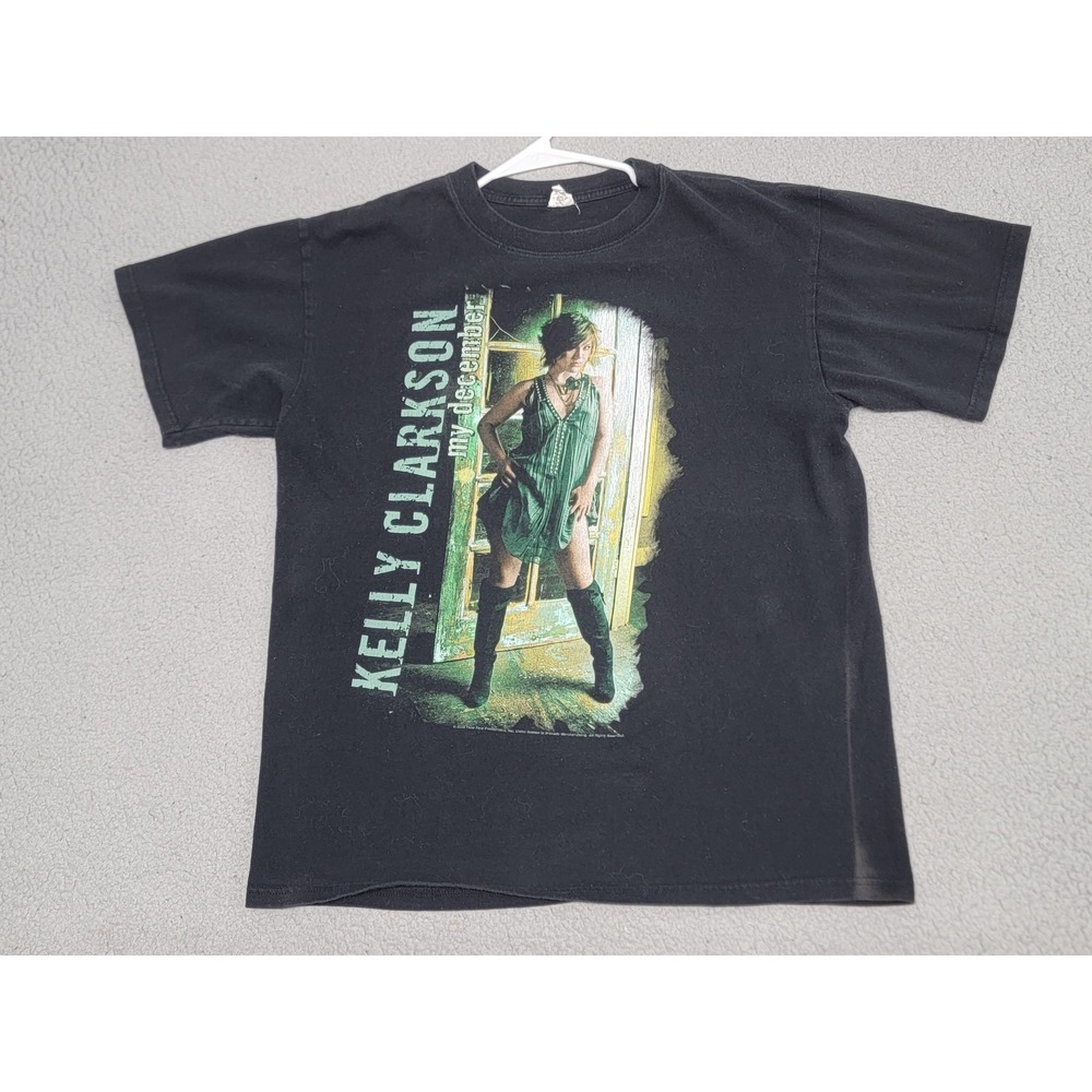 Kelly Clarkson Shirt Mens Large Black My December Tour 2008 Concert Tee‎ Graphic